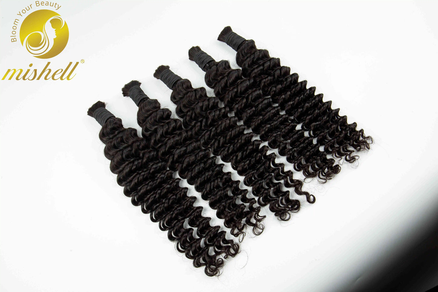 Natural Human Braiding Hair 26 28 Inch Deep Water Wave Bulk Human Hair for Boho Braids No Weft 16A Virgin Curly Hair Extensions