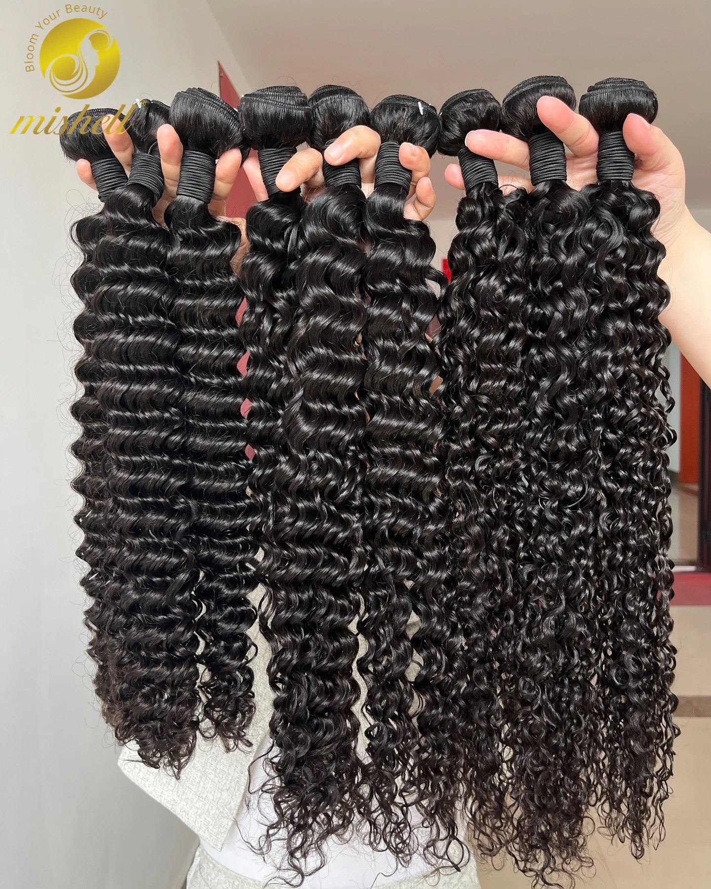 Natural Human Braiding Hair 26 28 Inch Deep Water Wave Bulk Human Hair for Boho Braids No Weft 16A Virgin Curly Hair Extensions