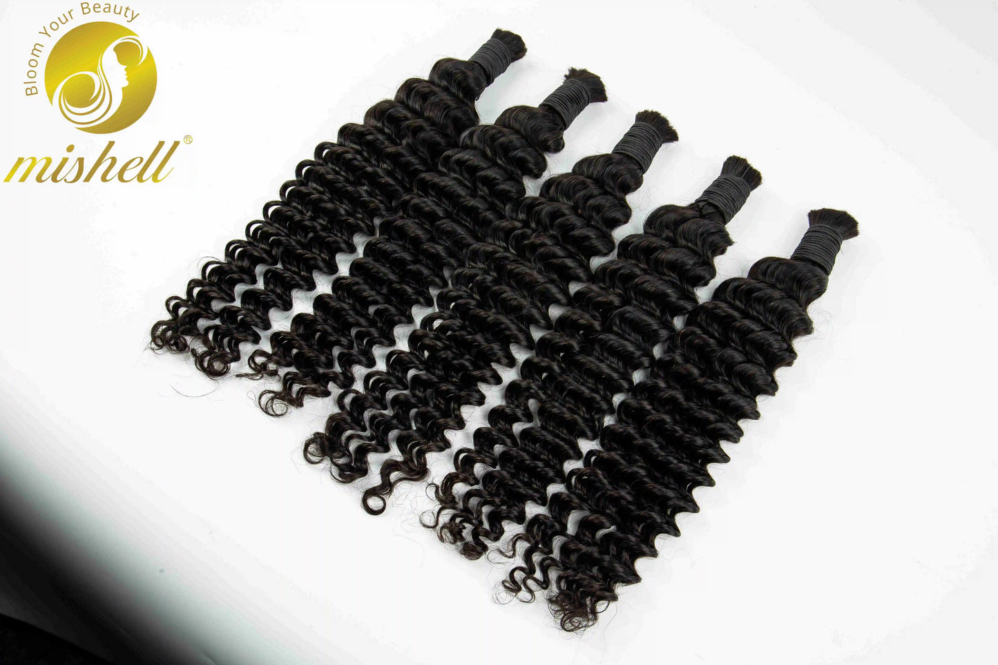 Natural Human Braiding Hair 26 28 Inch Deep Water Wave Bulk Human Hair for Boho Braids No Weft 16A Virgin Curly Hair Extensions
