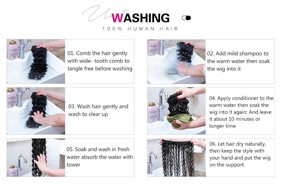 UNice Hair Curly Hair Bundles With 4x4 Closure Natural Color 2/3/4 PCS Human Hair Bundles And Closure Can Make 250% Density Wigs