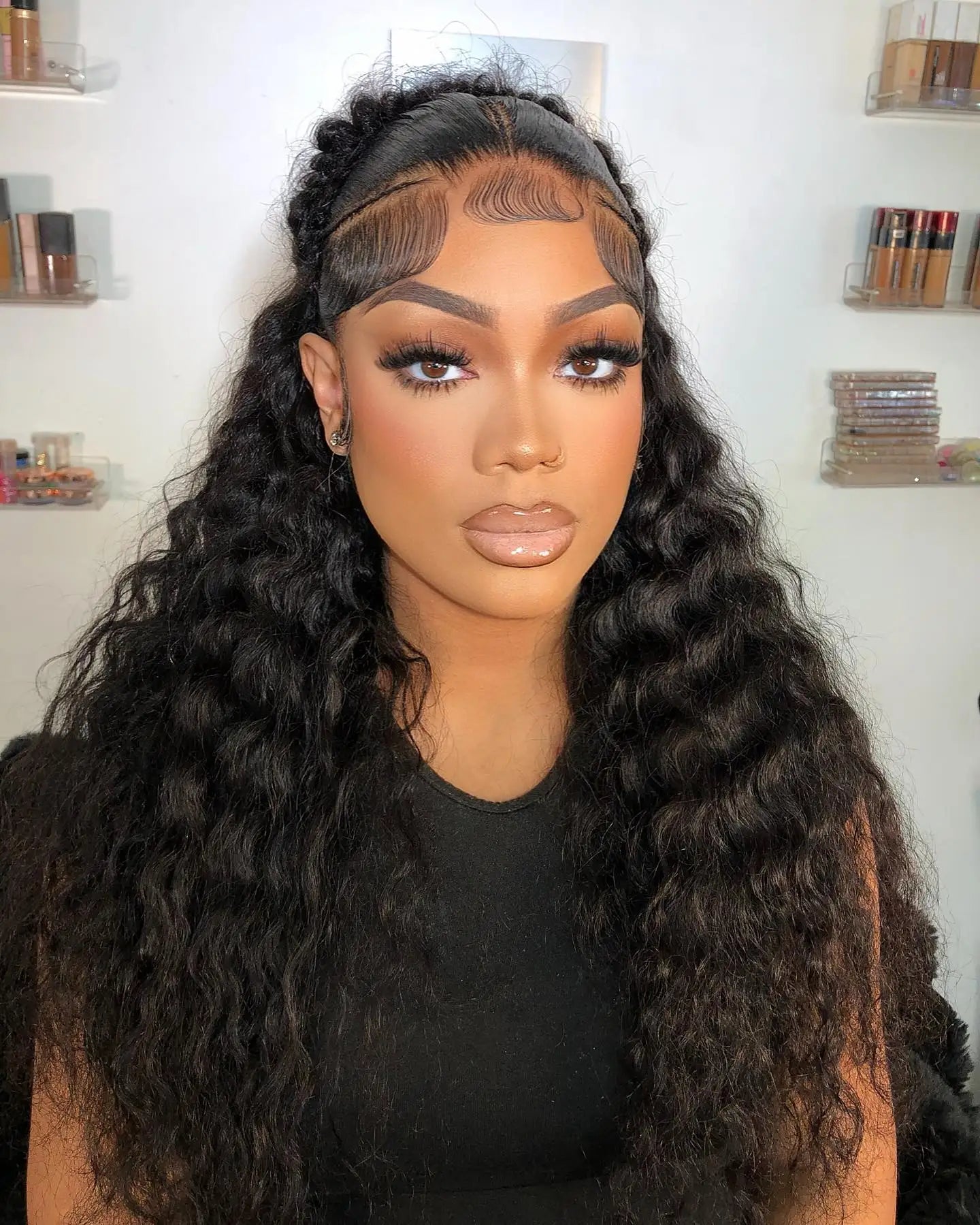 Water Wave Glueless Wig Human Hair Curly 13x6 HD Frontal Wig 250% Deep Wave Lace Front Wigs Wear Go 7x5 HD Lace Closure Wig Sale