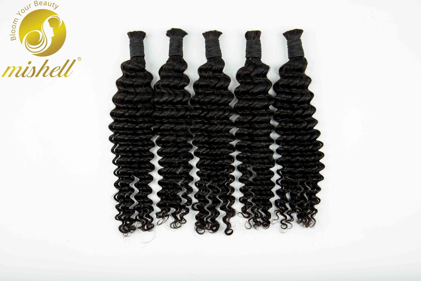 Natural Human Braiding Hair 26 28 Inch Deep Water Wave Bulk Human Hair for Boho Braids No Weft 16A Virgin Curly Hair Extensions
