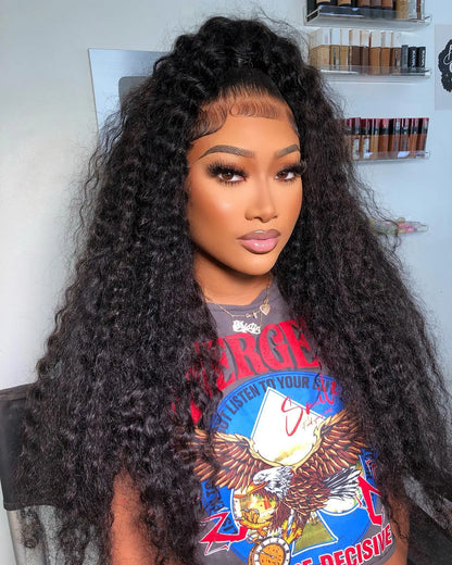 Water Wave Glueless Wig Human Hair Curly 13x6 HD Frontal Wig 250% Deep Wave Lace Front Wigs Wear Go 7x5 HD Lace Closure Wig Sale