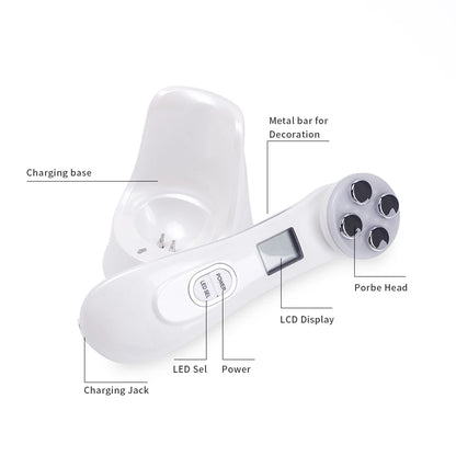 Face Lifting Machine EMS Micro-current Facial Skin Firm Massager LED Photon Rejuvenation Beauty Device