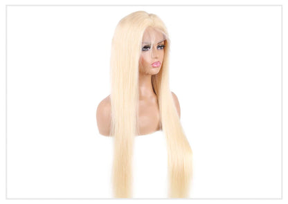 13x4 13x6 360 HD Transparent 613 Honey Blonde Color Lace Front Human Hair Wigs for Women Raw Brazilian Straight Lace Frontal Wig