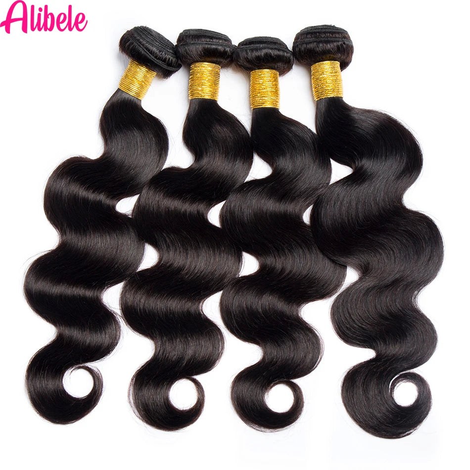 Body Wave Bundles With Closure Malaysia Virgin Human Hair Bundles With 5x5 6x6 HD Transparent Lace Closure Free Part Black Color