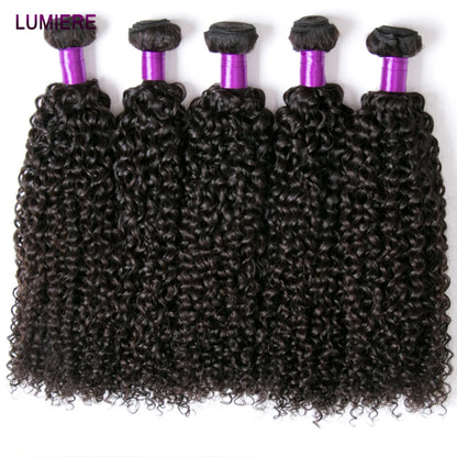 8-40" Afor Kinky Curly Human Hair 3/4 pcs Bundles Deal Brazilian Raw Hair Weave Bundle Virgin Human Hair Extensions Double Weft