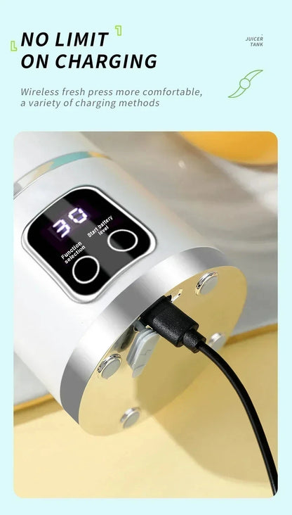 Electric Juicing Cup Portable Wireless Fruit Blender Mini Multifunctional Kitchen Juicer USB Charging Outdoor Juicing Cup