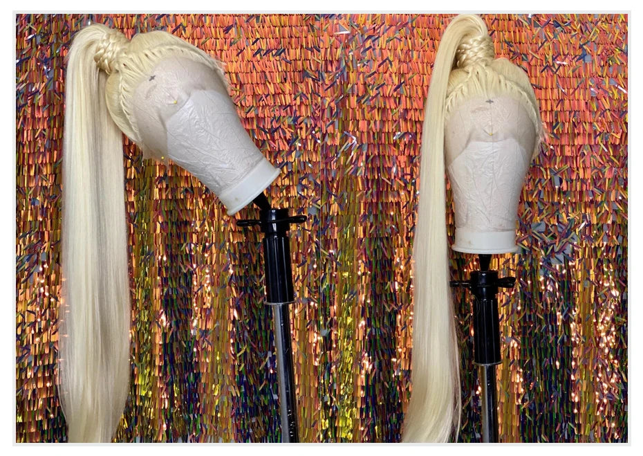 13x4 13x6 360 HD Transparent 613 Honey Blonde Color Lace Front Human Hair Wigs for Women Raw Brazilian Straight Lace Frontal Wig