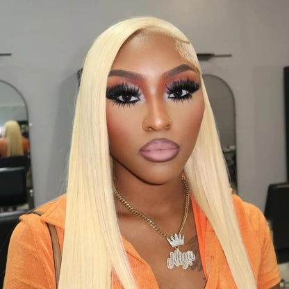 250 Density Human Hair Wigs Blonde 613 Lace Front Wigs 13x6 Straight Human Hair Lace Frontal Wig Brazilian Hair Wigs for Women