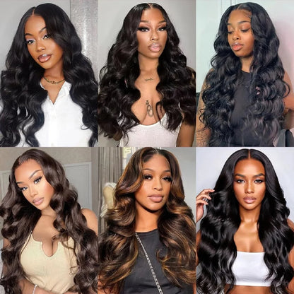 YEORING Store Body Wave Human Hair 2×6 Lace Skin Melt Transparent Closure Lace Swiss Closure 100% Human Hair Remy Brazilian Hair