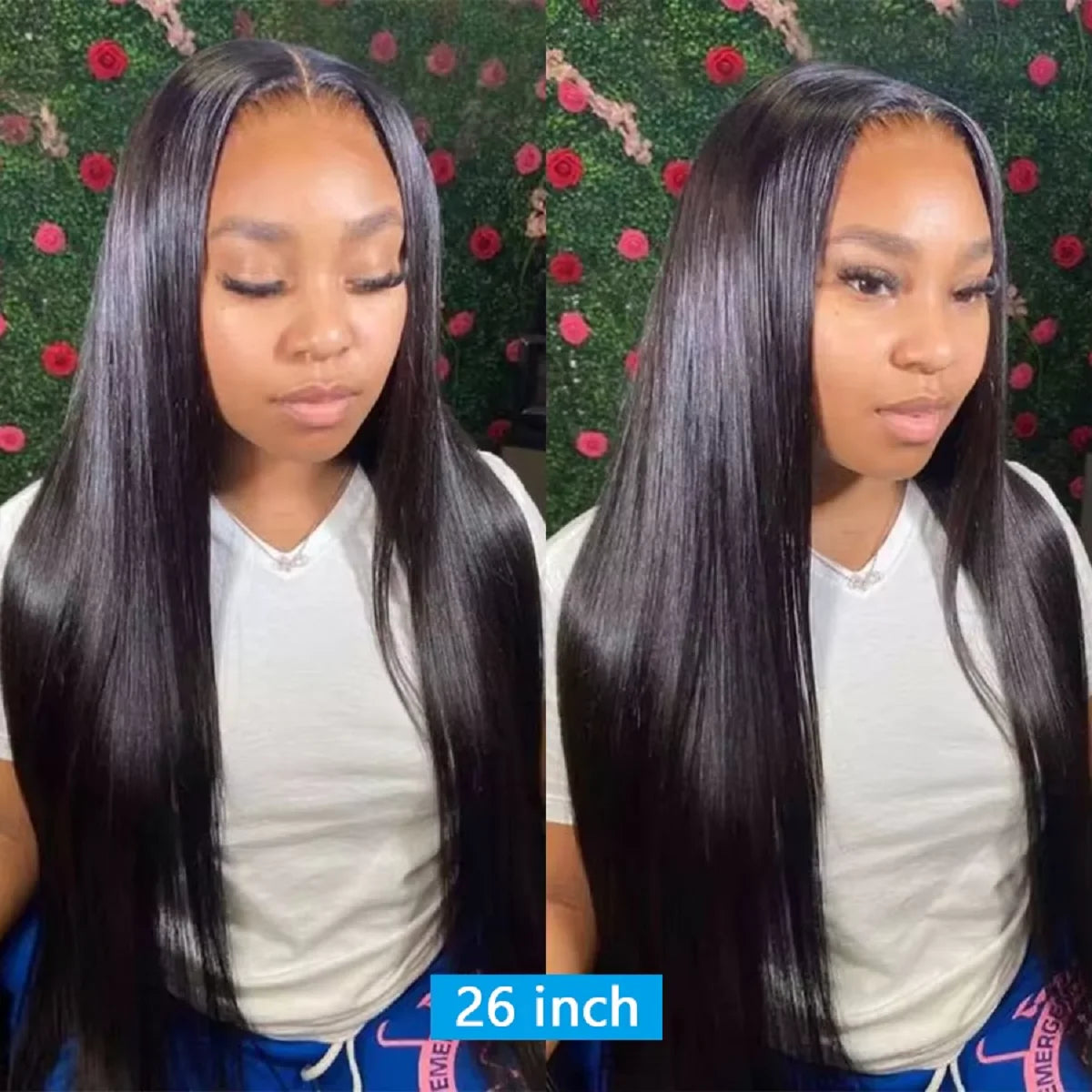 YEORING Store Straight Human Hair 4×4 Lace Skin Melt Transparent Closure Lace Swiss Closure 100% Human Hair Remy Brazilian Hairs