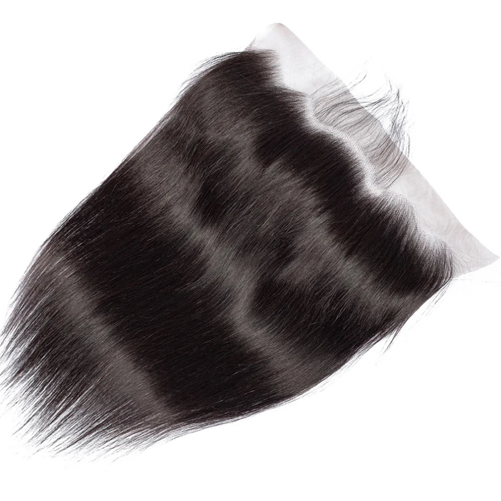 Yarra 13x4 Lace Frontal Only Brazilian Straight Human Hair HD Lace Frontals Only Pre plucked Natural Color Remy Hair For Women