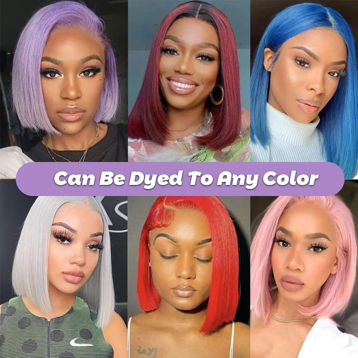 613 Blonde Short Bob Wig Transparent Lace Front Human Hair Wigs Straight 13X4 Burgundy 99j Brown Colored Cut Lace Frontal Wig