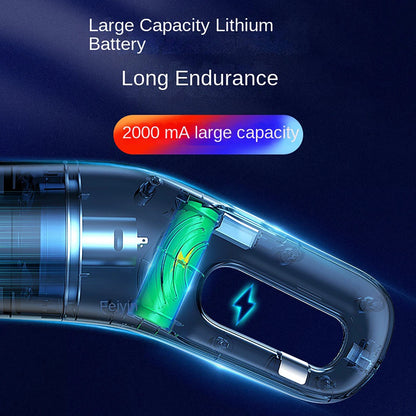 Handheld USB Charging Portable Home Car Wireless Cleaning Vacuum Cleaner, High-power Suitable For Dust And Pet Hair