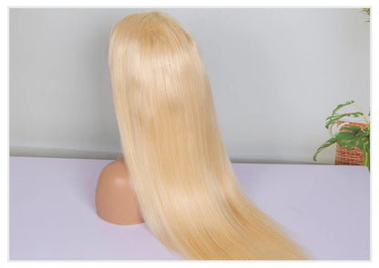 13x4 13x6 360 HD Transparent 613 Honey Blonde Color Lace Front Human Hair Wigs for Women Raw Brazilian Straight Lace Frontal Wig