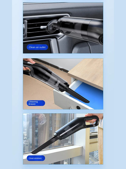 Handheld USB Charging Portable Home Car Wireless Cleaning Vacuum Cleaner, High-power Suitable For Dust And Pet Hair
