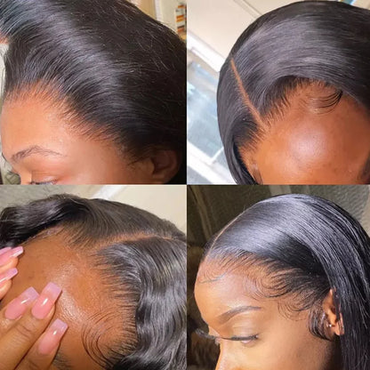 Yarra 13x4 Lace Frontal Only Brazilian Straight Human Hair HD Lace Frontals Only Pre plucked Natural Color Remy Hair For Women