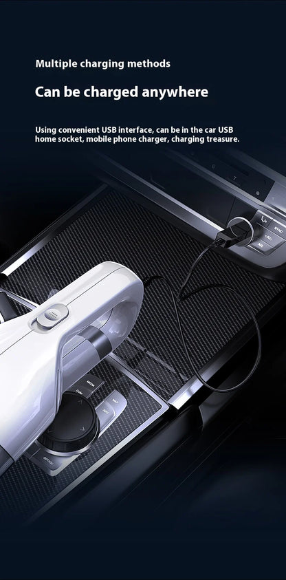 Handheld USB Charging Portable Home Car Wireless Cleaning Vacuum Cleaner, High-power Suitable For Dust And Pet Hair