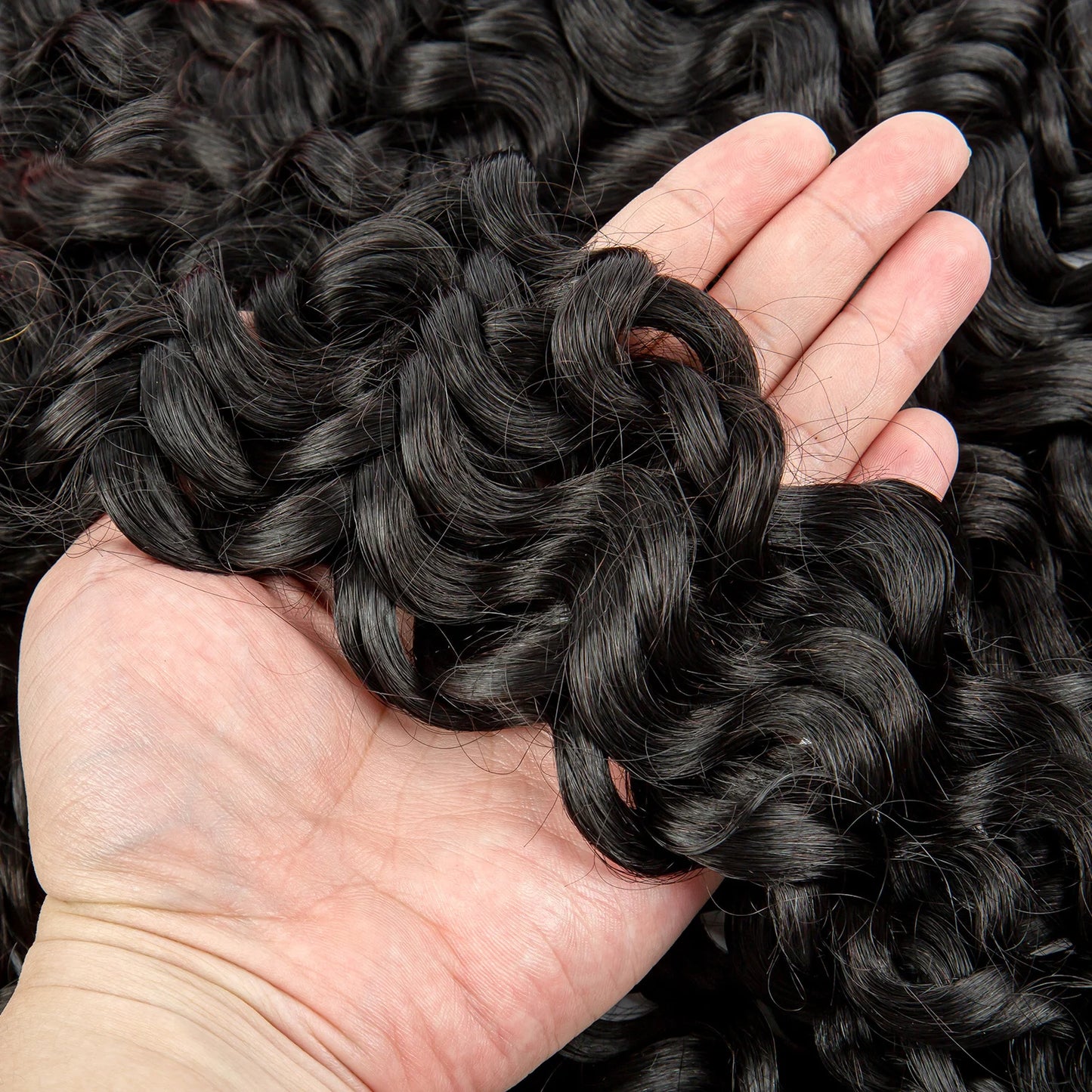 Natural Human Braiding Hair 26 28 Inch Deep Water Wave Bulk Human Hair for Boho Braids No Weft 16A Virgin Curly Hair Extensions