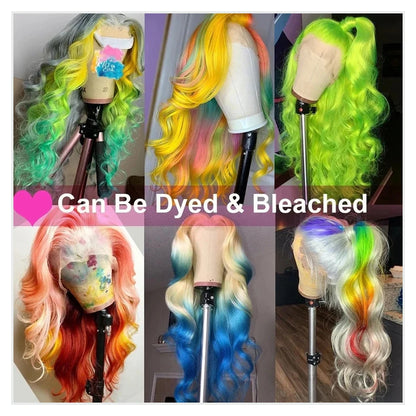 30 40 Inches Silver Grey Body Wave Lace Front Wigs 613 Hd Lace Frontal Wig 13x6 Raw Vietnamese Colored Human Hair Wigs For Women