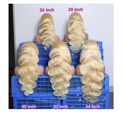 613 Hd 13x4 13x6 360 Lace Frontal Wig Lace Wig Honey Blonde Lace Front Wig Colored Human Hair Brazilian Body Wave Lace Front Wig