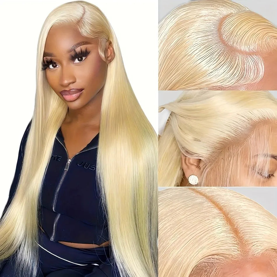 250 Density Human Hair Wigs Blonde 613 Lace Front Wigs 13x6 Straight Human Hair Lace Frontal Wig Brazilian Hair Wigs for Women
