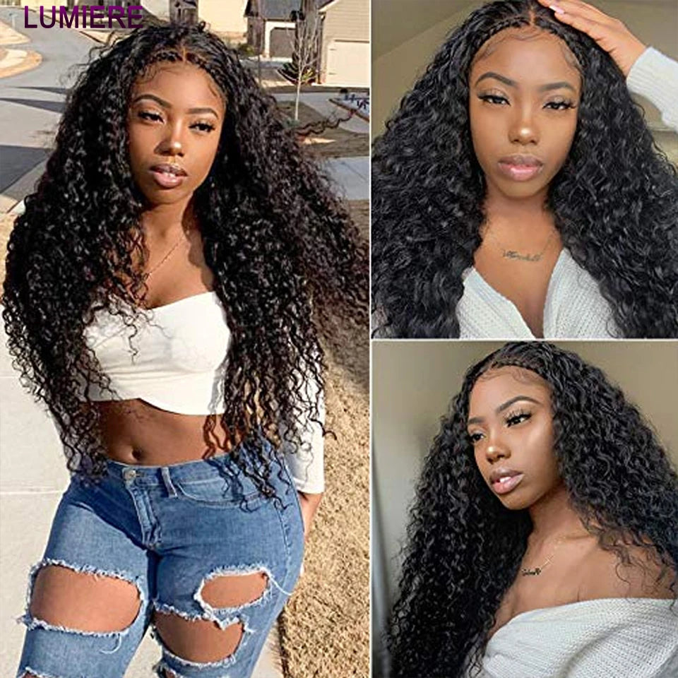 8-40" Afor Kinky Curly Human Hair 3/4 pcs Bundles Deal Brazilian Raw Hair Weave Bundle Virgin Human Hair Extensions Double Weft