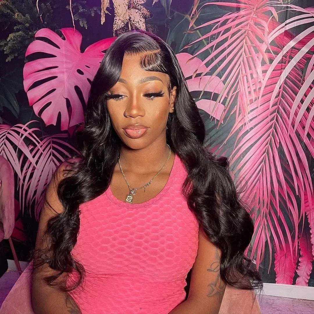 360 Full Lace Wigs 100% Human Hair Pre Plucked Body Wave 13x6 Hd Lace Frontal Wig Brazilian Hair For Black Women 200 Density