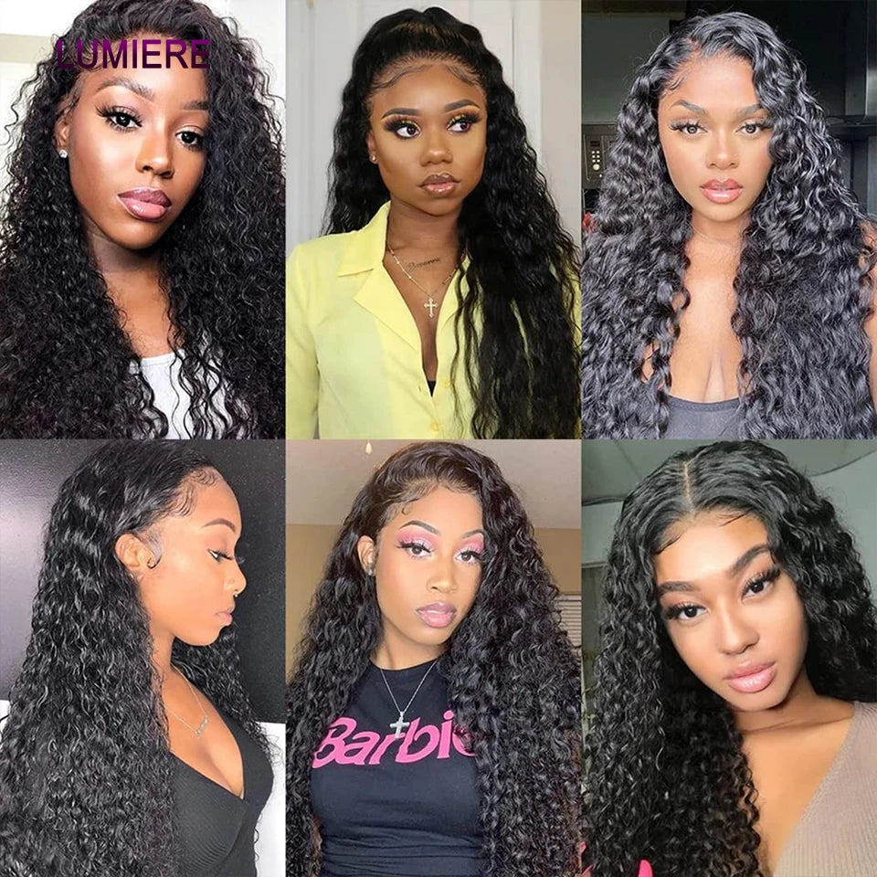 8-40" Afor Kinky Curly Human Hair 3/4 pcs Bundles Deal Brazilian Raw Hair Weave Bundle Virgin Human Hair Extensions Double Weft