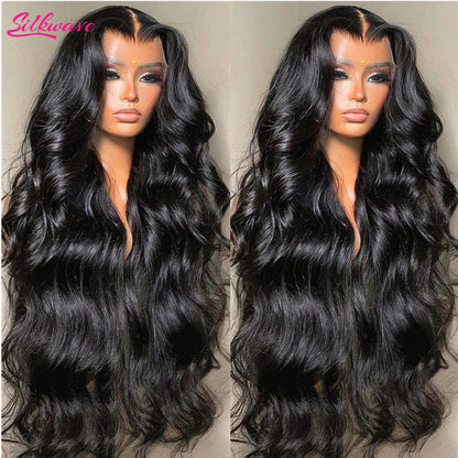 360 Full Lace Wigs 100% Human Hair Pre Plucked Body Wave 13x6 Hd Lace Frontal Wig Brazilian Hair For Black Women 200 Density