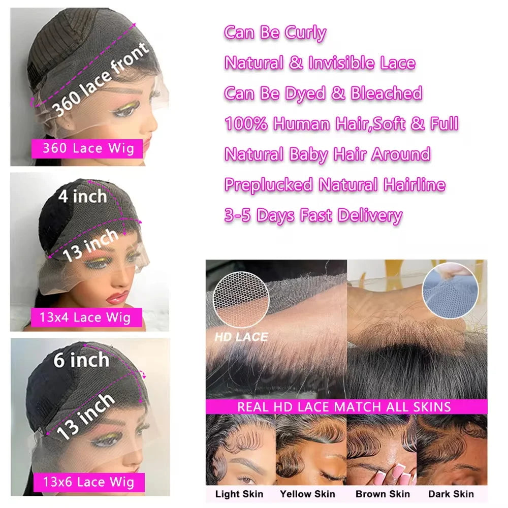 Highlight Wig 13x6 Hd Lace Frontal Wig Natural Hairline PrePlucked 30 Inch 13x4 Honey Blonde Straight Lace Front Wigs Human Hair