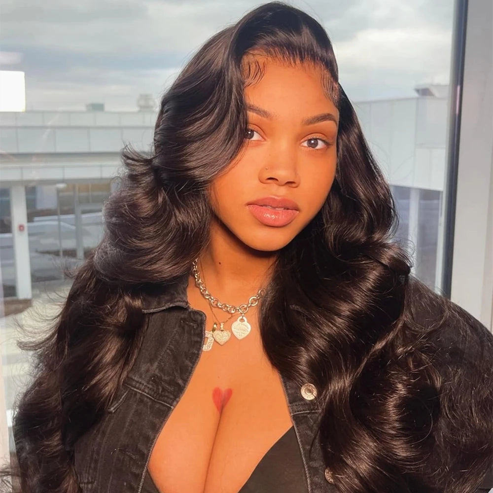 360 Full Lace Wigs 100% Human Hair Pre Plucked Body Wave 13x6 Hd Lace Frontal Wig Brazilian Hair For Black Women 200 Density