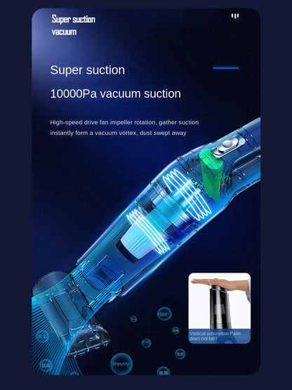 Handheld USB Charging Portable Home Car Wireless Cleaning Vacuum Cleaner, High-power Suitable For Dust And Pet Hair