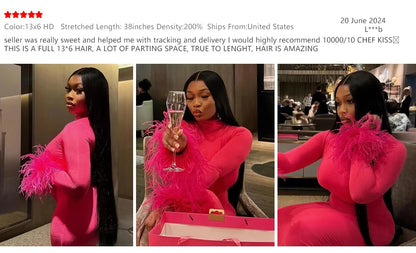 40 46 Inch 13x4 13x6 HD Transparent Bone Straight Lace Front Wigs 220 Density Brazilian Human Hair Wigs For Women