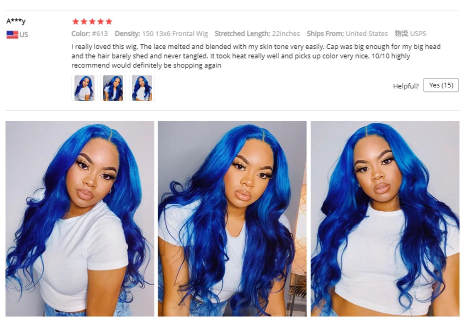 13x4 13x6 360 HD Transparent 613 Honey Blonde Color Lace Front Human Hair Wigs for Women Raw Brazilian Straight Lace Frontal Wig