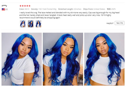 13x4 13x6 360 HD Transparent 613 Honey Blonde Color Lace Front Human Hair Wigs for Women Raw Brazilian Straight Lace Frontal Wig