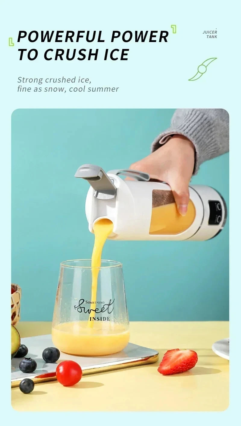 Electric Juicing Cup Portable Wireless Fruit Blender Mini Multifunctional Kitchen Juicer USB Charging Outdoor Juicing Cup