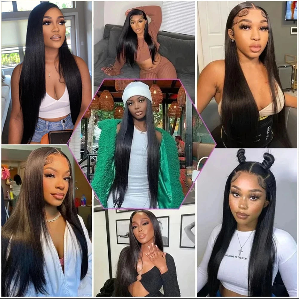 Yarra 13x4 Lace Frontal Only Brazilian Straight Human Hair HD Lace Frontals Only Pre plucked Natural Color Remy Hair For Women