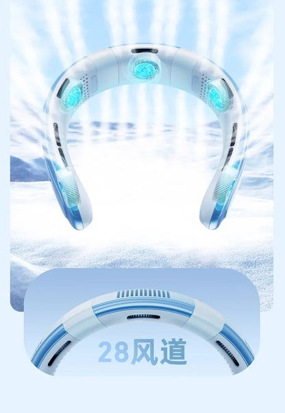 Portable Neck Fan 10000mAh Rechargeable Fan Mini 3-Speeds Large Wind Outdoor Silent Electric Ventilador for Home Camping Outdoor