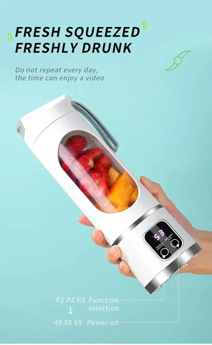 Electric Juicing Cup Portable Wireless Fruit Blender Mini Multifunctional Kitchen Juicer USB Charging Outdoor Juicing Cup