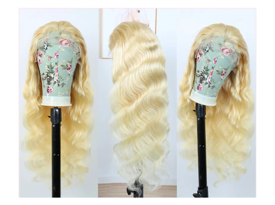 613 Hd 13x4 13x6 360 Lace Frontal Wig Lace Wig Honey Blonde Lace Front Wig Colored Human Hair Brazilian Body Wave Lace Front Wig