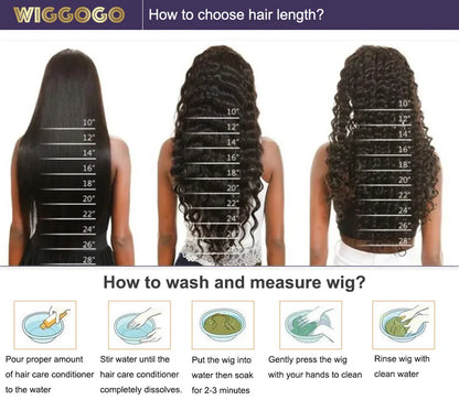 Wiggogo Orange Ginger Lace Front Wig Human Hair 30 Inch Curly Lace Front Human Hair Wig Deep Wave 13X4 13X6 Hd Lace Frontal Wigs