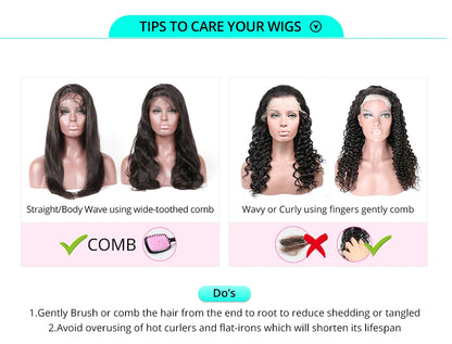 Light Yellow 613 13x6 HD Lace Frontal Wig Human Hair Body Wave Transparent Lace Wig 613 Colored Human Hair Wigs 200% For Women