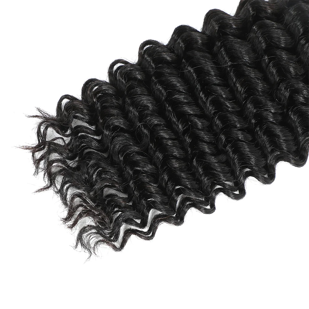 Bulk Human Hair Deep Wave For Braiding Deep Curly No Weft Brazilian Remy Hair Extensions 100 Grams Colored Grey/Ginger/Brown