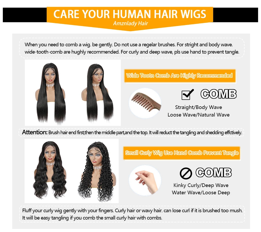 Brazilian Curly Lace Front Wig Short Bob Frontal Wigs Deep Wave 13x4 HD Lace Front Human Hair Wigs Pre Plucked With Baby Hair