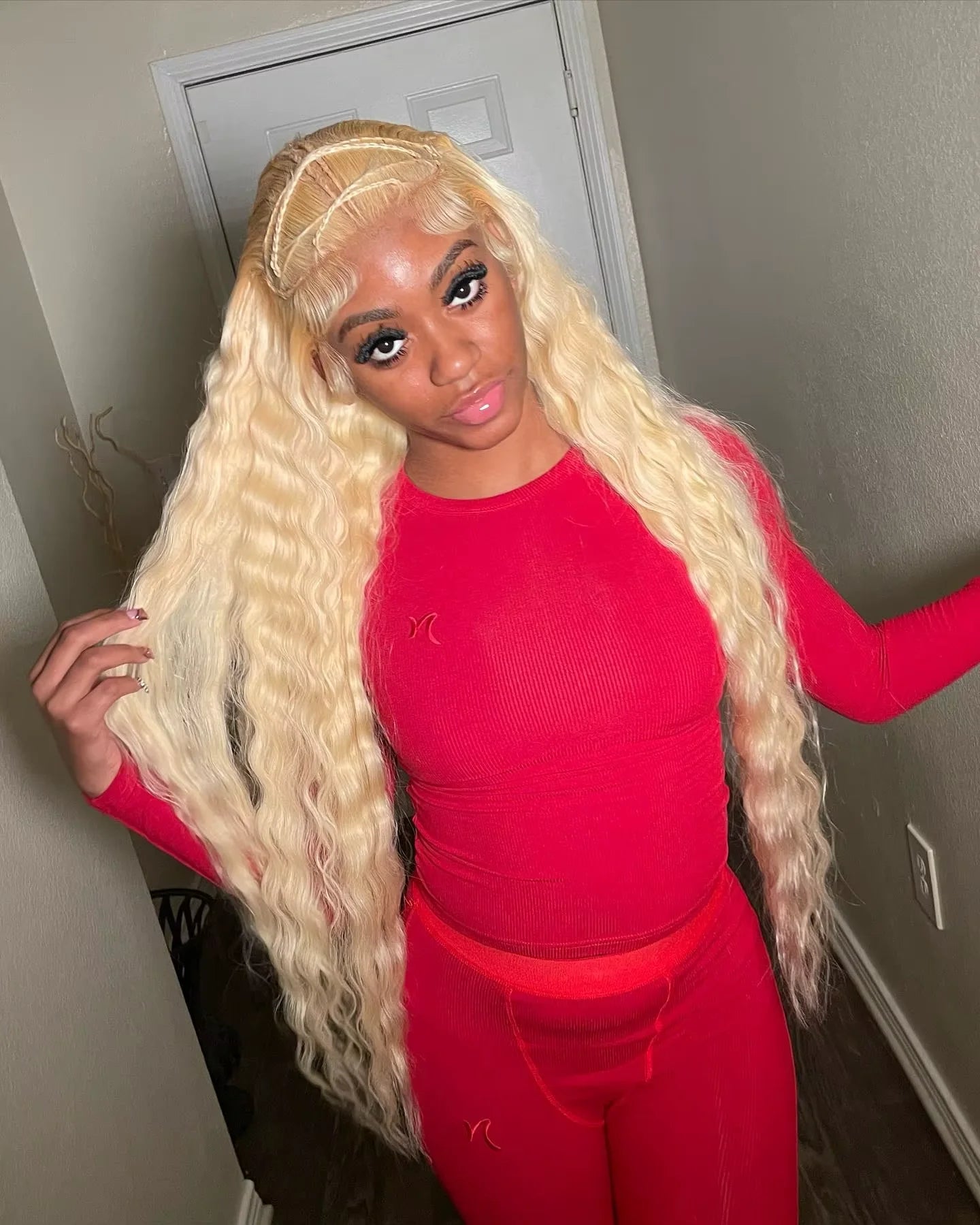 Deep Wave 13x6 HD Lace Frontal Human Hair Wig 30 40 Inch Curly 613 Honey Blonde Water Wave 13x4 Lace Front Wigs For Women 250%