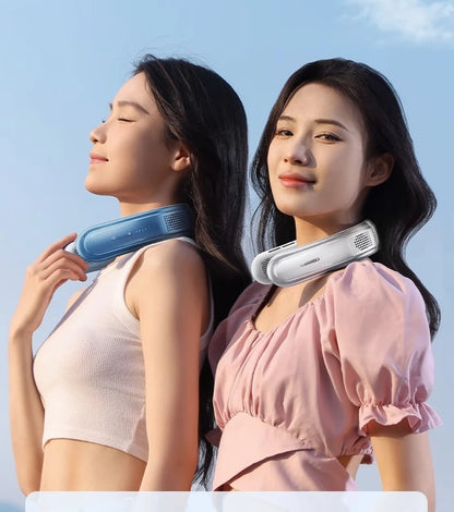 Portable Neck Fan 10000mAh Rechargeable Fan Mini 3-Speeds Large Wind Outdoor Silent Electric Ventilador for Home Camping Outdoor