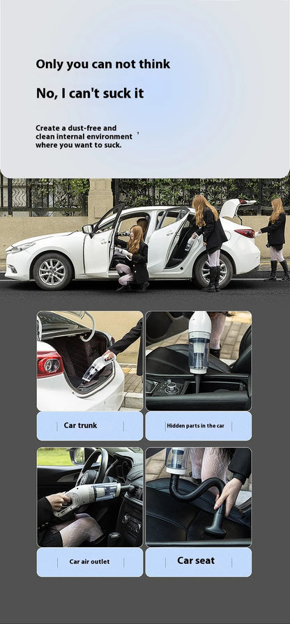 Handheld USB Charging Portable Home Car Wireless Cleaning Vacuum Cleaner, High-power Suitable For Dust And Pet Hair