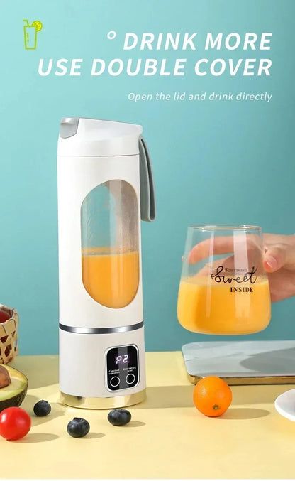 Electric Juicing Cup Portable Wireless Fruit Blender Mini Multifunctional Kitchen Juicer USB Charging Outdoor Juicing Cup